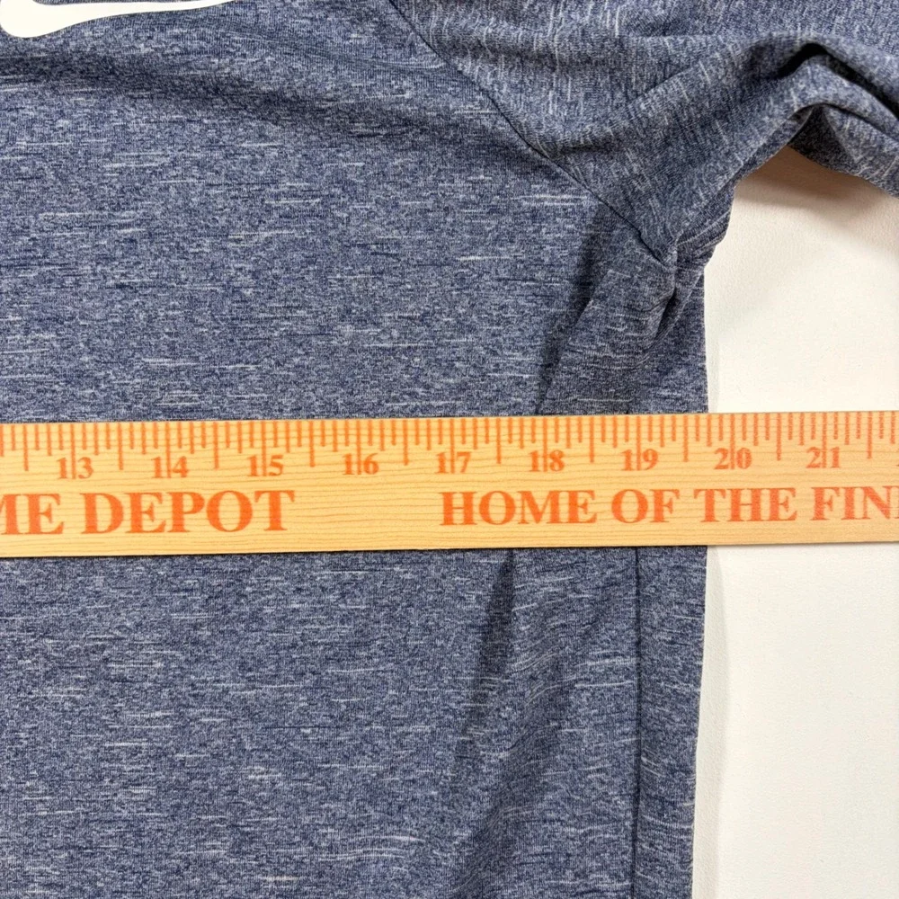 Nike Swim Shirt Mens Medium Dri-FIT UPF 40+ Heathered Blue Performance
